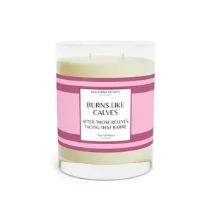 White Tea & Fig Scented Candle - Burns Like My Calves After Relevés - 11oz Aromatherapy by A Ballerina Off Duty Decor Light Gift Cozy