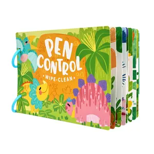 Dual-Sided Sensory Kids Pen Control Training Card Set - DIY Thinking Aid, Sensory Training, Focus Maze Book, Erasable Mermaid Hide, Early Education Family Interactive Companion，kids learning materials