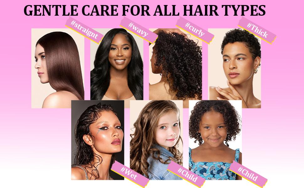 【Spring Glow-Up】Pink Hair Brush Set 17 Counts Detangler Wide Tooth Comb Satin Bonnet Nylon Bristle Brush Edge Tool Kit for Curly Hair Styling Detangling Hairbrush