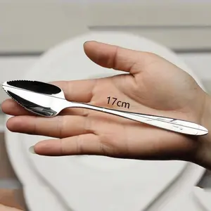 1Pc Stainless Steel Serrated Grapefruit Spoon For Citrus Fruits Kiwi Salad And Desserts Silver Grapefruit Knife