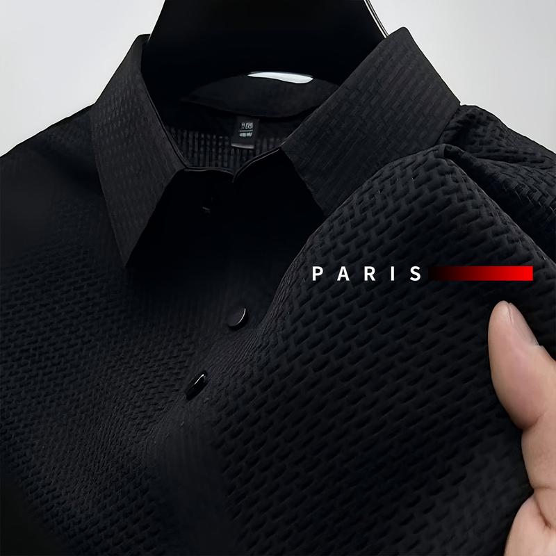 Fashion cool men's polo shirt, new button casual short-sleeved shirt men's clothing