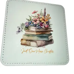 Vinyl Bookish Coaster for Tableware and Kitchen Gadgets