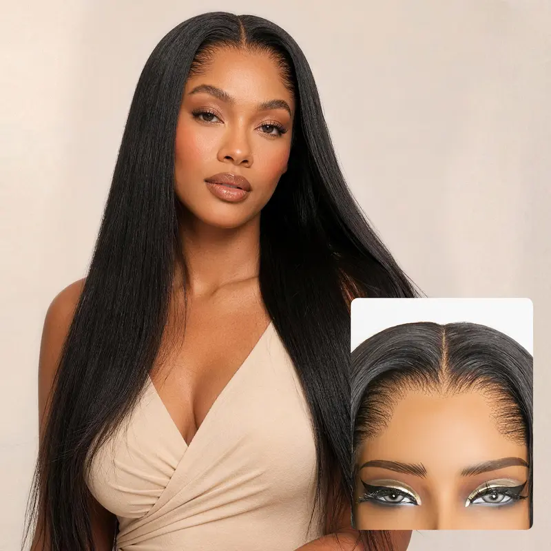 LUVME Lagos Hairline Silky Straight Glueless Wig 13x4/13X6 Frontal Pre-Cut HD Lace Natural Black Flexi-Fit Invisi Drawstring Cap #TikTokShopFallDealsForYou #SuperBrandDay