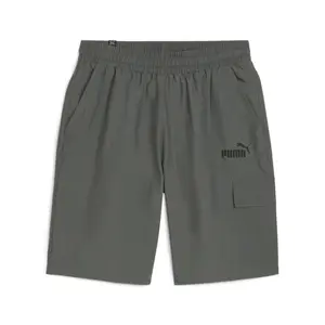 PUMA Mens Essentials 9 Inch Woven Cargo Shorts Casual Bottoms Casual Pockets - Grey