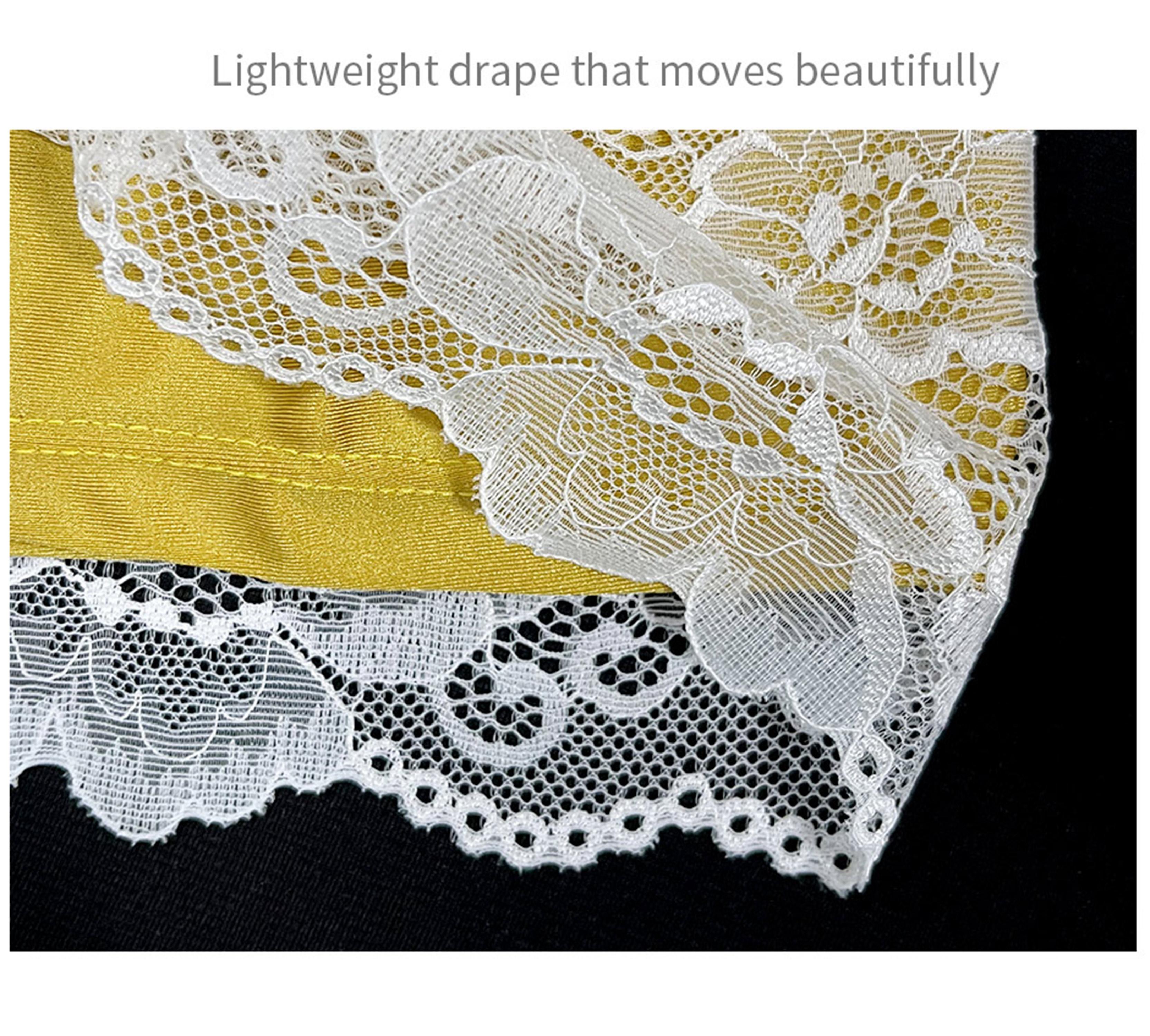 Florboom Women's Satin Mini Skirt – Elastic Waist & Lace Trim, Floral Lace Detail for Casual, Streetwear, Vacation, Festival & Party Wear