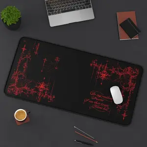 Desk Mat - Silent Hill Cybersigilism Red Edition, Mouse Pad, Gaming Mat, Office Desk Decor, Horror Video Game Merchandise, Halloween Gift