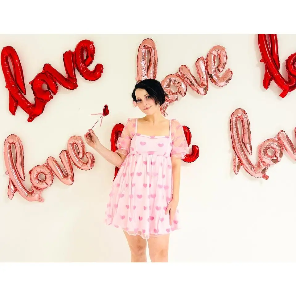 Sweet Confections Heart Printed Dress