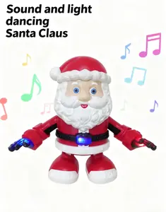 Children's Toys Dancing Santa Claus Swinging Doll with Sound and Light Christmas Gift for Kids - Stuffed Animal,toys for 3 year oid kids,Gifts for kids aged 2/3/4/5/6/7 years