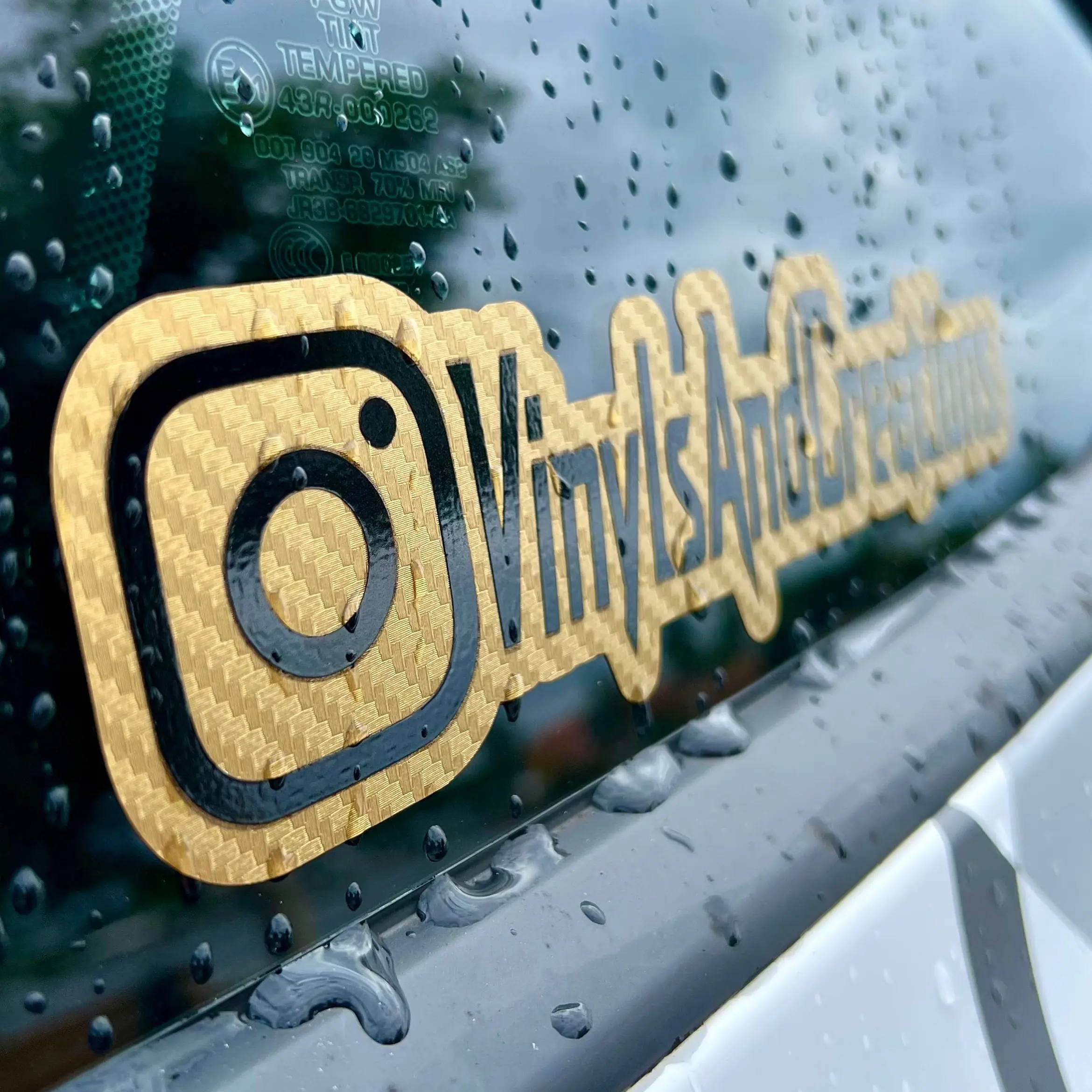 Carbon Fiber Decal for Instagram | Social Media Name Personalized Vinyl Sticker | Instagram Tag | Car Decal | Custom Decal car sticker
