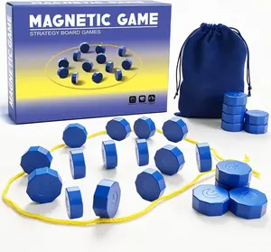 Magnet Chess Game Magnet Game with String for Easter Basket Stuffers Family Games Night, Great Fun Puzzle Strategy Games for Family & Party, Camping Tops, Game Collections