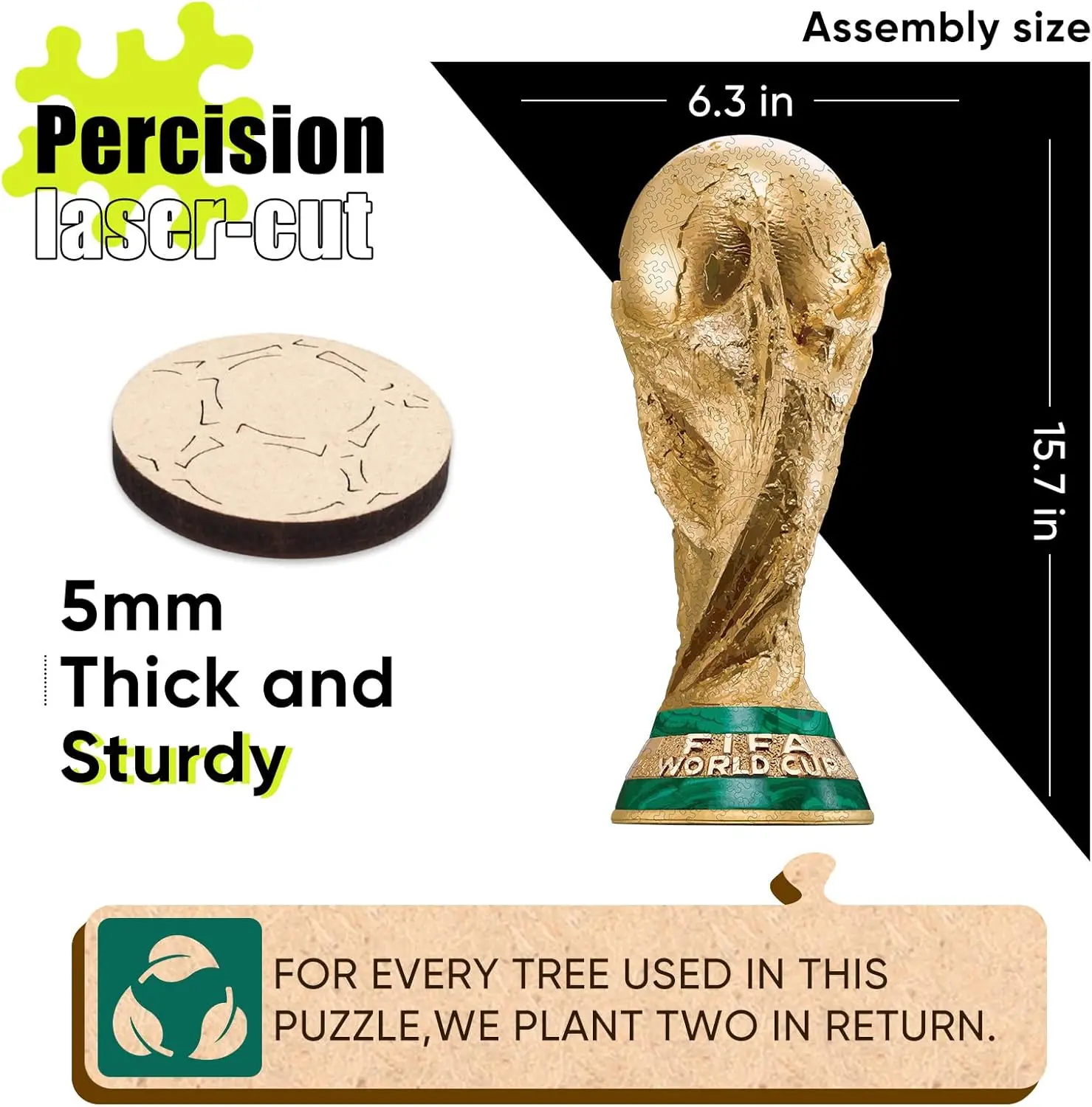 Official FIFA World Cup 2026 Edition Trophy Puzzles for Adults