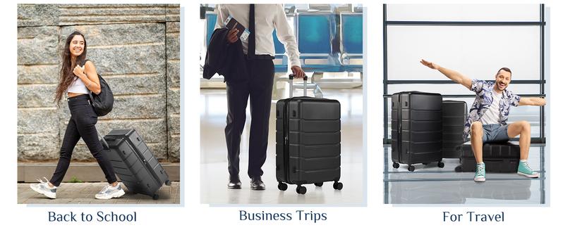 【Deal】Sweet Furniture S -Luggage 20''/24''/28''Luggage, Hard Shell ABS Suitcase with Double Spinner Wheels, Lightweight Expandable Rolling Luggage with TSA Lock