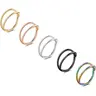 FASACCO 5-Count 316L Surgical Steel Piercing Hoop Set - 20G/18G/16G Double/Triple Hoops for Women's Nose Piercing, Helix - Trendy Summervibes Sohochic Faux Body Jewelry