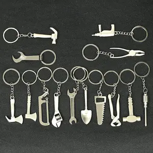 Creative Mini Tool Keychain, Adjustable Wrench Key Ring, Metal Pendant, Unique Gift Idea, Durable & Stylish Accessory