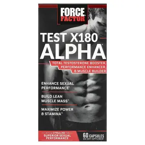 Force Factor Test X180 Alpha®, 60 Capsules