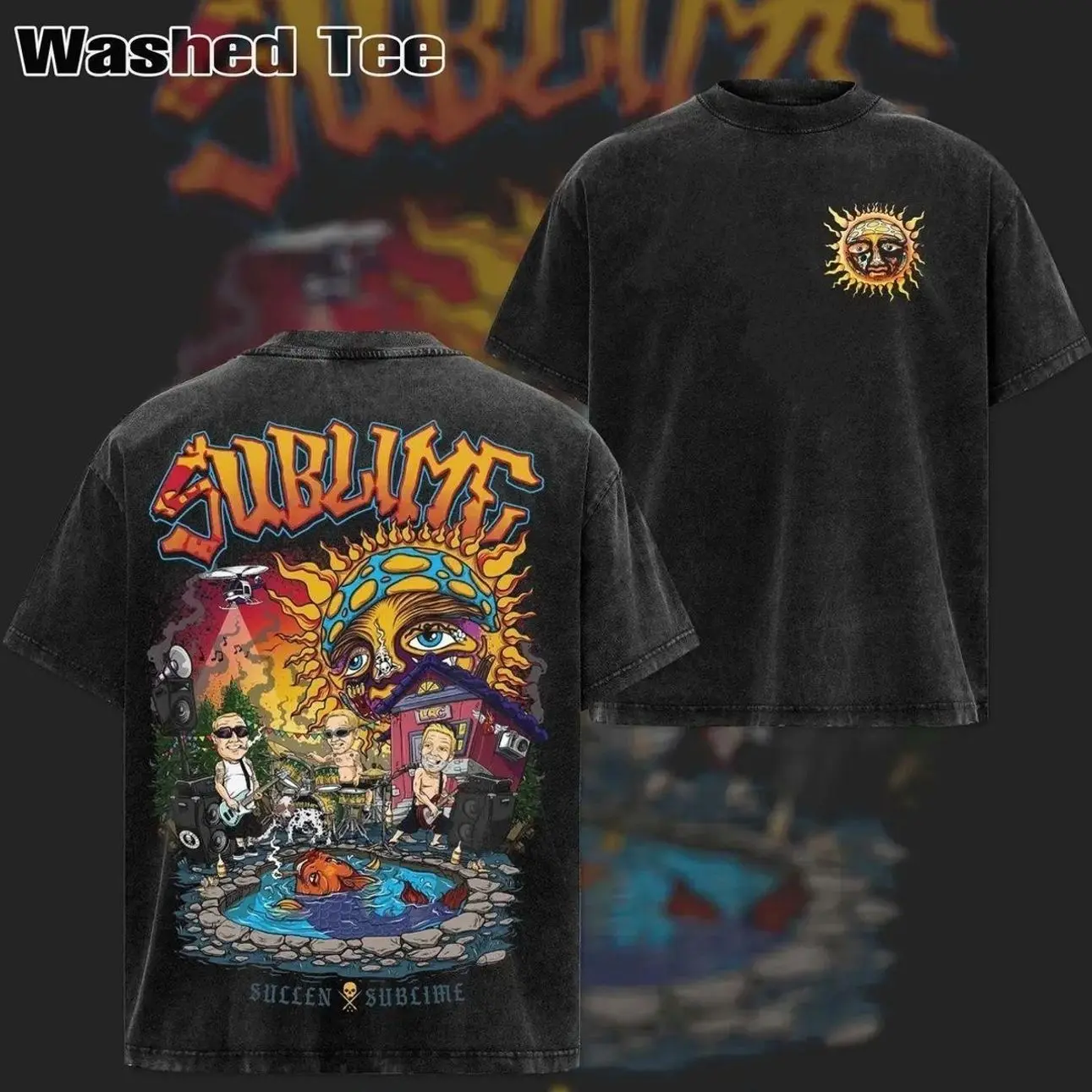 Retro NEW SULLEN SUBLIME T-Shirt, SUBLIME HOODIE, Music Graphic Tee, Rock Band Shirt, Retro Music Tee, Rock Music Lover Shirt, Vintage Band Shirts Casual Comfort Cotton Fabric Fit Top ,Top Men's and Women's Clothing . Streetwear V6C BRU