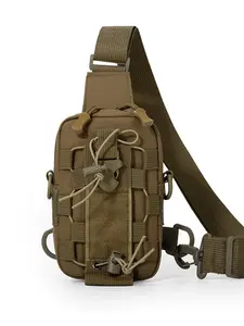 Men's Tactical Chest Bag Durable Nylon Material Waterproof, Molle Strap for Extra Gear, Adjustable Straps Fit Various Sizes
