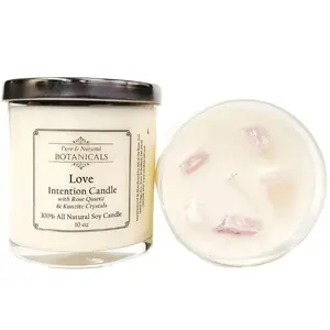 Love Intention Soy Candle 100% Natural for Attraction, Relationships & Passion