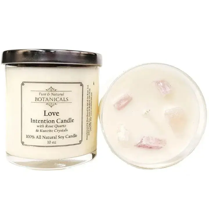 Love Intention Soy Candle 100% Natural for Attraction, Relationships & Passion