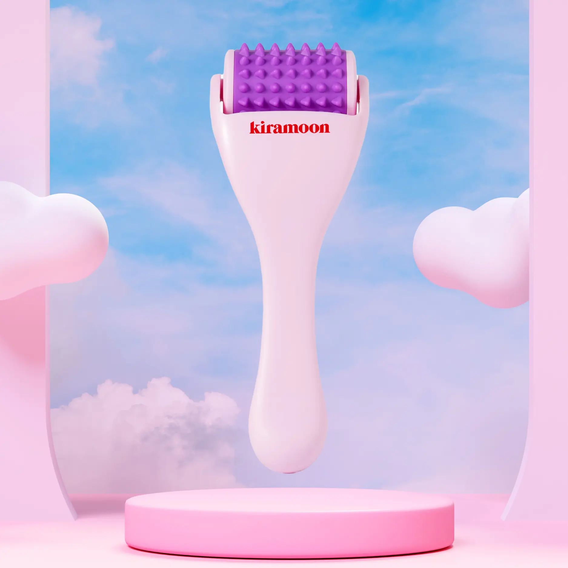 Kiramoon Reset Roller - Facial Massage Tool for Improved Skincare Absorption and Radiance - Silicone Daily Restore