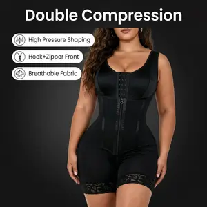 brazilian bodysculpting Fajas s nancy bonitas Colombianas juanita Tummy Control Full tight-fitting Bodysuit Shapewear mujer Waist Trainer with Zipper Double high Compression Postpartum Body Shaper butt lifter Womenswear easy slideshaper
