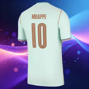 2026 France 10# Mbappe Home and Away Soccer Jersey 7# Dembele LongSleeve and Short Sleeve Jersey Blue