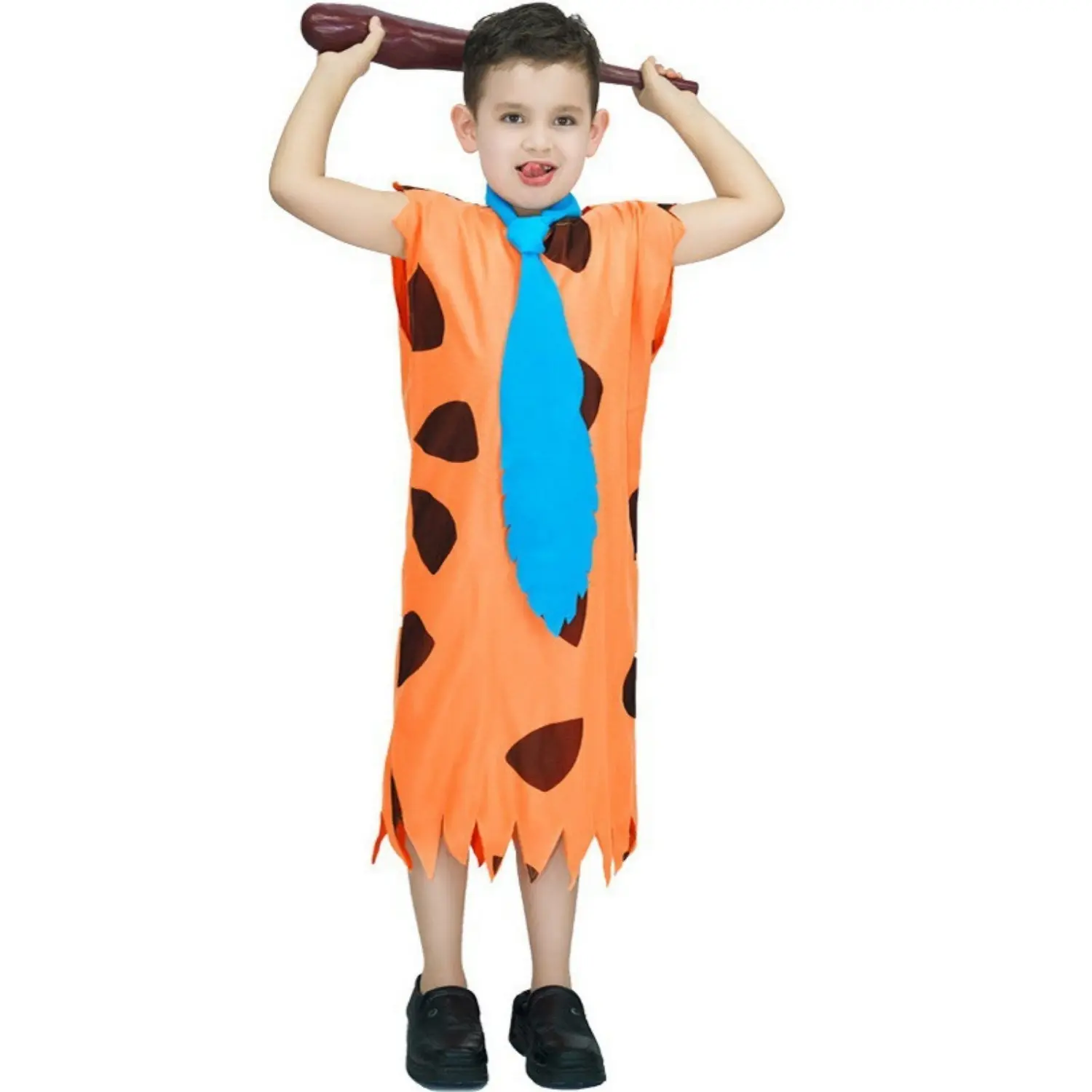 Flinstones Costume "The Flintstones" Style Cosplay Costume for Boys and girls– Ideal for Parties, Stage Performances, and Halloween
