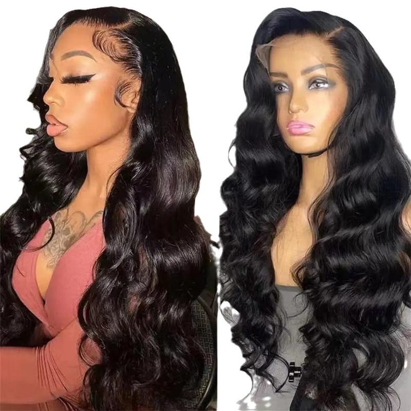 Transparent Lace Front Remy Hair Wigs Highlight Raw Brazilian Body Wave Pre Plucked Human Hair Wig 180 Density 99j Lace Frontal Wigs For Women BlackFriday