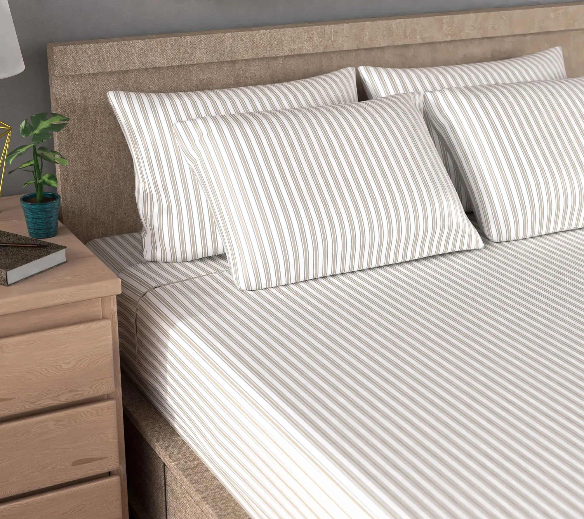 Home Reflections 800TC Triblend Sheet Set with Extra Cases Home Reflections 800TC Triblend Sheet Set with Extra Cases
