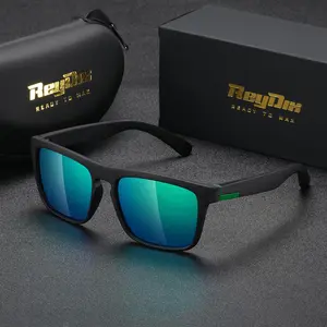 ReyDix unisex same polarized square colorful film sports outdoor driving sunglasses UV400