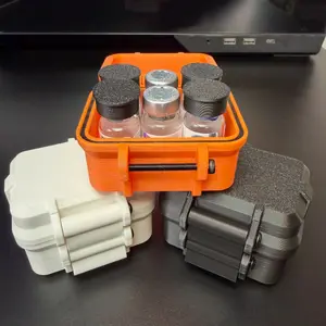 Compact Vial Travel Case - Secure 6-Vial Storage Organizer for 3ml Bottles