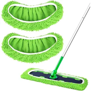 Microfiber Pads for  XL Mop - 2 Pack XL Dry Sweeping Cloths & Wet Pads Refills - X-Large Heavy Duty Mopping Cloths for Floor Mopping and Sweeping (Mop is Not Included)