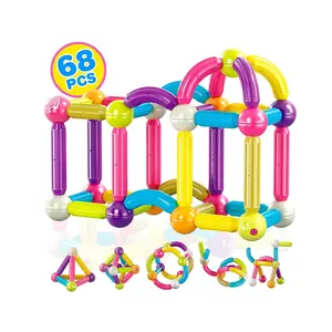 Contixo ST2 Magnetic Building Set – 68-Piece STEM Toy for Creative Kids, Ages 3+