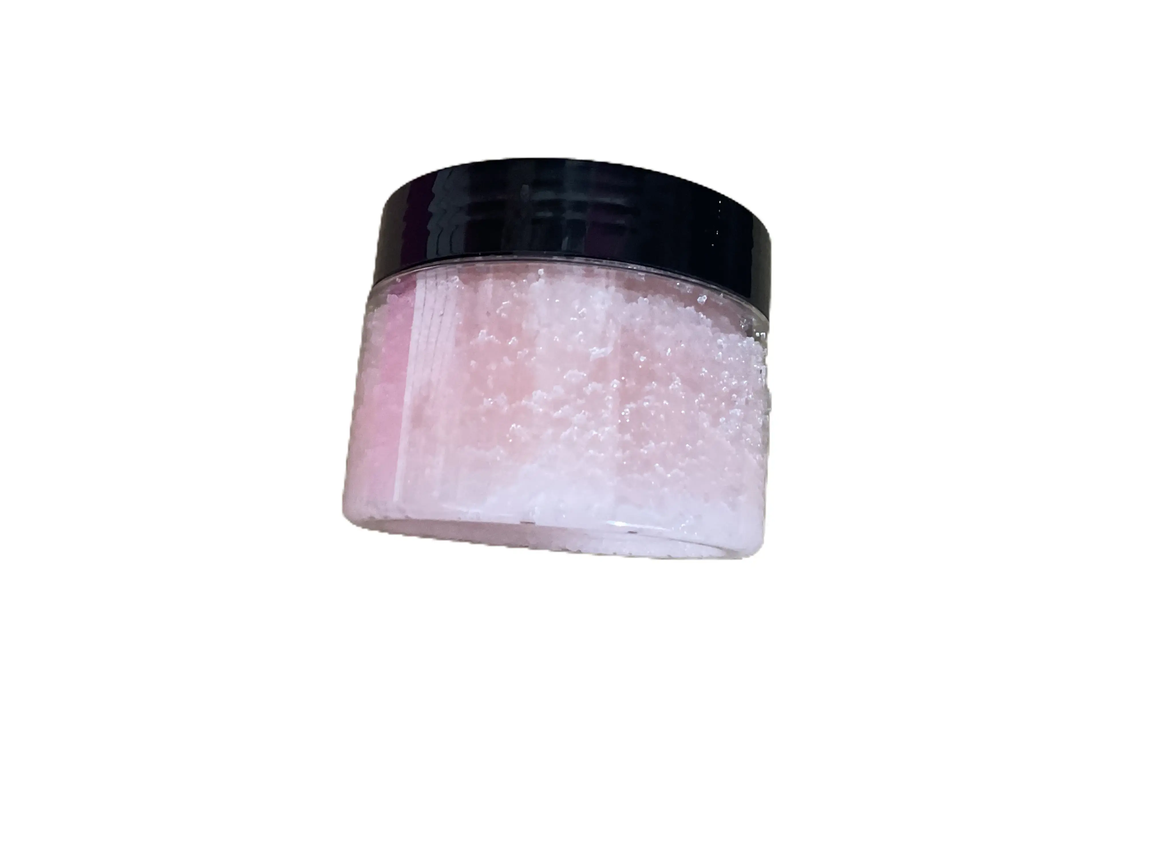 Simply Soaps Strawberry Salt Scrub - 4 oz Jar with Strawberry Extract, Glycerin & Jojoba Seed Oil for Exfoliating and Nourishing Skin