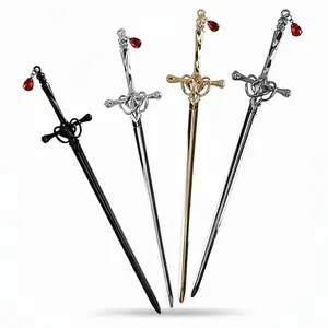 4Pcs Dagger Hair Pins, Sword hair pin,Vintage Hair Sticks for Women, Chinese Style Hair Accessories for Bun & Long Hair, for Girls & Women