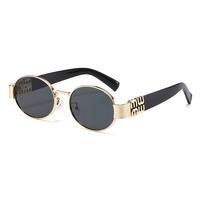 Gold frame with black and gray plates