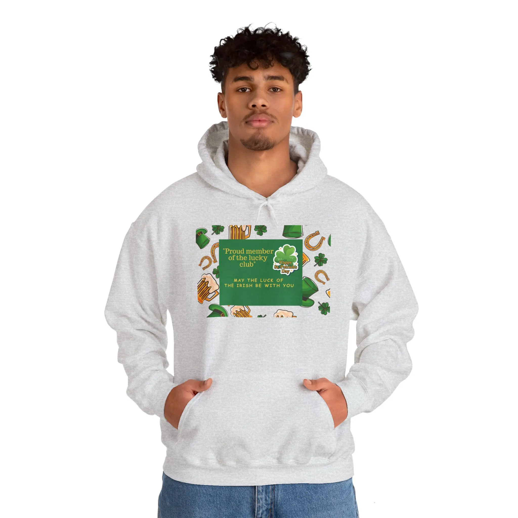 Proud Member Hooded Sweatshirt, Unisex Sweatshirt, St. Patrick's Day Gift, Irish Club Hoodie, Cozy Casual Attire