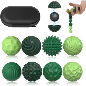 Magnetic Sensory Fidget Balls 8PCS Weighted Magnet Fidget Toys for Teens Adults Relieve ADHD Autism Anxiety Stress Relief Office Desk Hand Therapy Sensory Gift Green