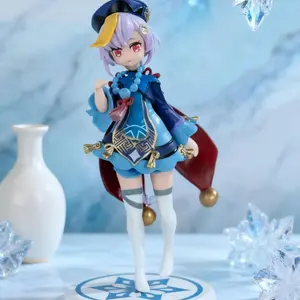 Genshin Impact Qiqi Anime Girl Statue Model, Bookshelf Decor, Car Ornament, Collectible Role-Playing Toy, Home Desk Office Decoration, Ideal for Anime Fans