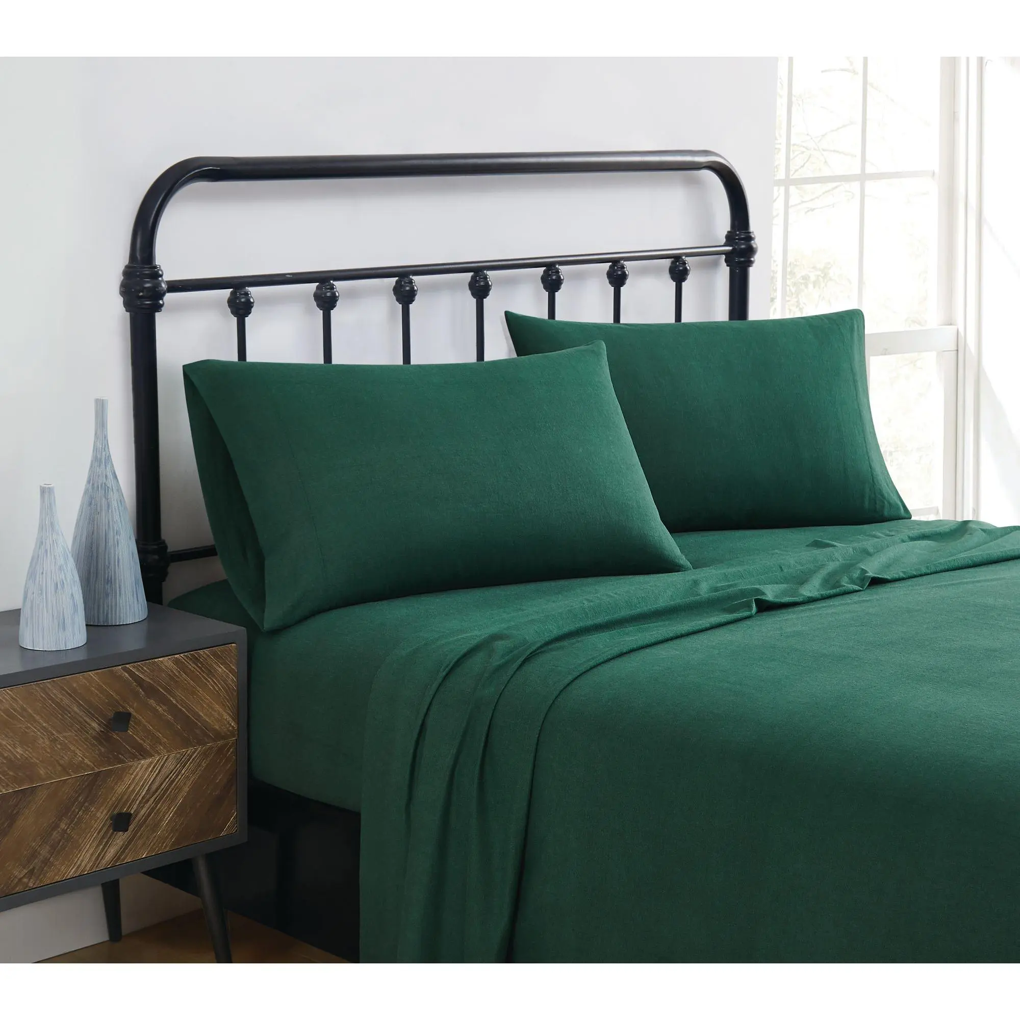 Truly Soft Solid Flannel 3 Piece Twin Sheet Set