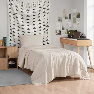 Dark Sky Reserve - Bamboo Linen Twin XL Comforter -  Portugal Made - Creamy Beige