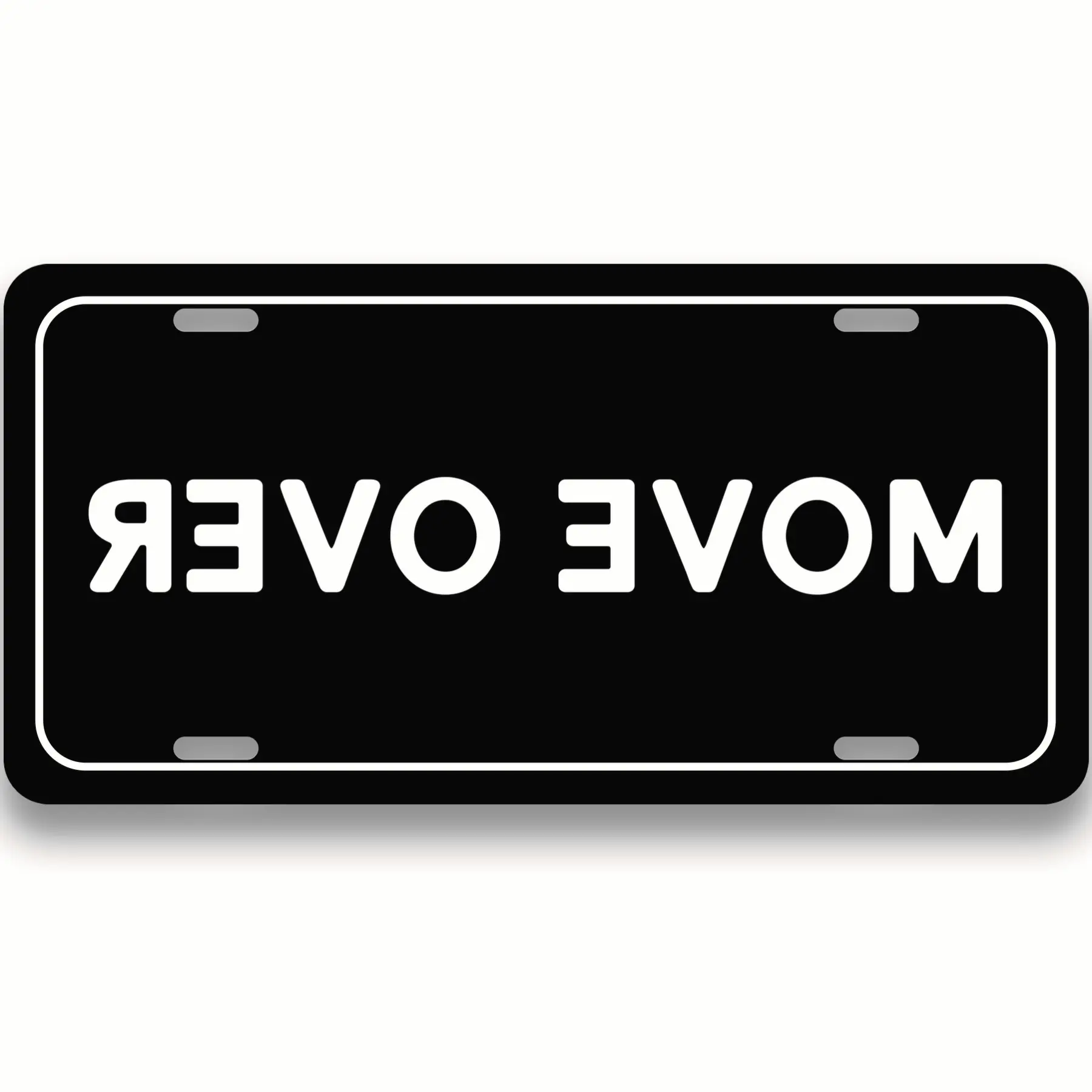 Funny Move Over Vanity License Plate - Car Accessories - Joke Gift - Car Guy Gift - Novelty License Plate - Sarcastic Driver - Funny Car Tag - Decorative License Plate - Vanity Tag - 12"x 6" Standard Size PLP0003 Truck aluminum