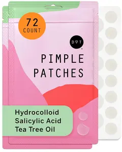 Dot Pimple & Zit Patches for Face – Hydrocolloid Acne Spot Patches with Vitamin C, Tea Tree Oil & Salicylic Acid for Blemish Care
