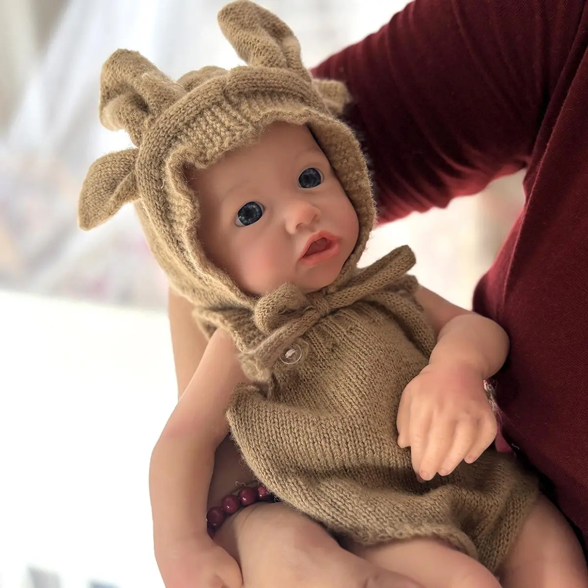 16In/40cm Mayfair Realistic Look Reborn Baby Doll Girl, 3.6 lb Full Body Soft Silicone Newborn Doll with Drink Wet Bath Feature, Cuddly Summer Vibes Gift for Kids
