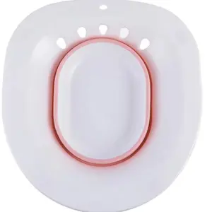 Folding Pink Yoni Seat & Sitz Bath for Toilet