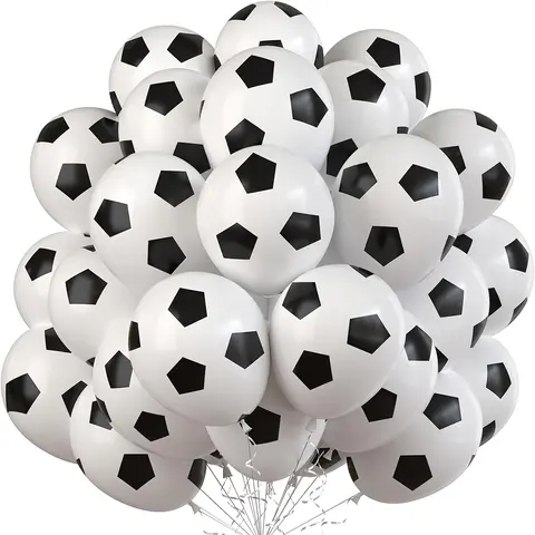 Football Balloons, Football Theme Party Supplies, Soccer Pattern Balloons, School Sports Meeting Game Decoration, Christmas Ornament, Latex Balloons, Balloon Set
