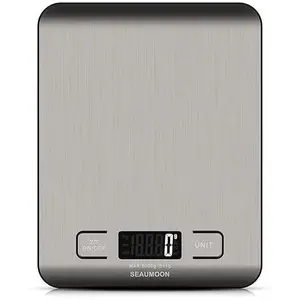 Kitchen Food-Scale Digital Grams-Ounces Kitchen-Scale Baking Cooking Meal 1g 0.1oz Precise 11lb Sliver