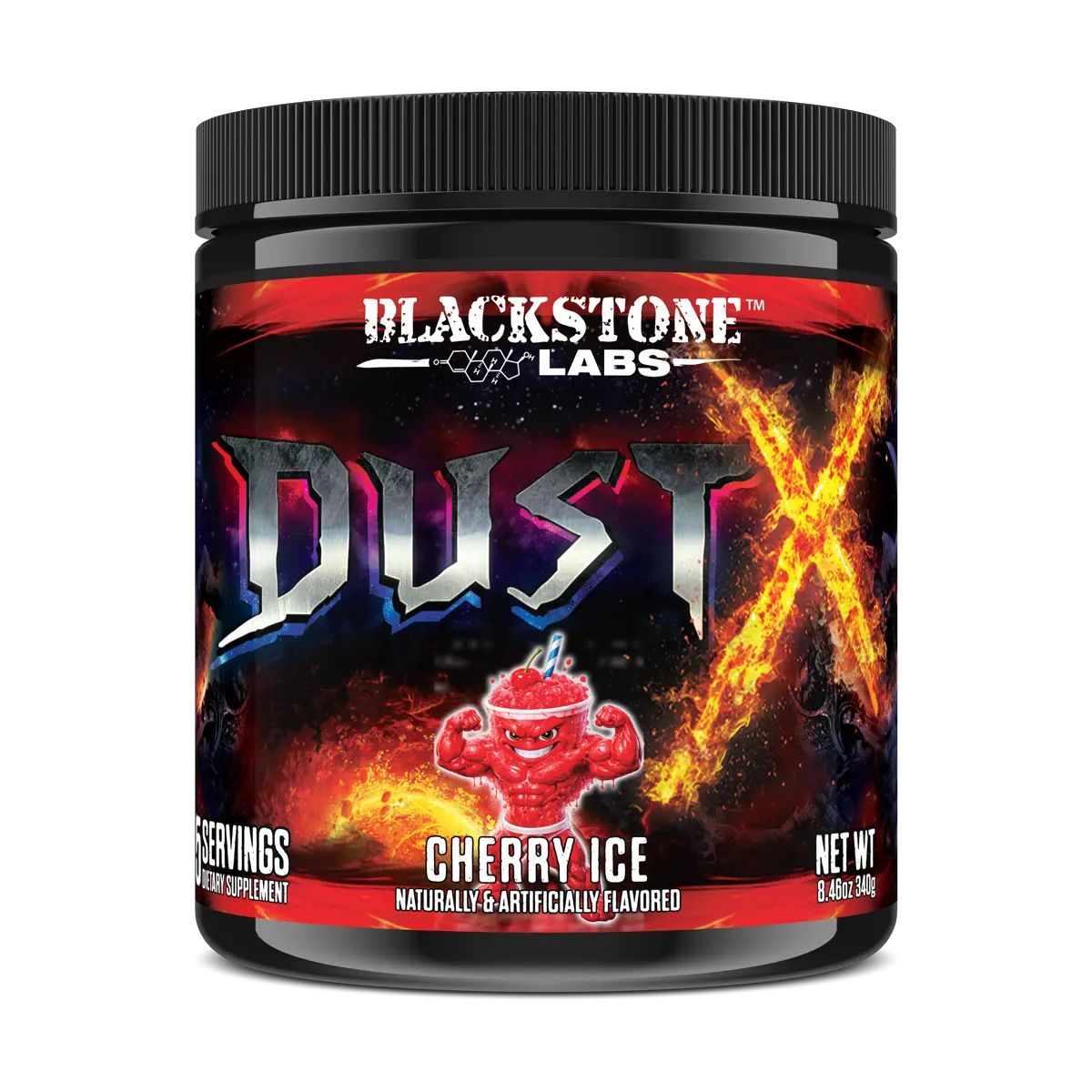 Blackstone Labs Dust X Extreme High-Stimulant Pre-Workout Powder Dietary Supplement, Energy-Boosting Fitness Formula with Citrulline Malate for Adult Supplements Users