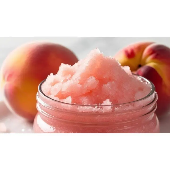 Passionfruit Peach Sugar Scrub - 250g Natural Scrub with Passionfruit and Peach Flavor, Refreshing and Fun Spa Treatment