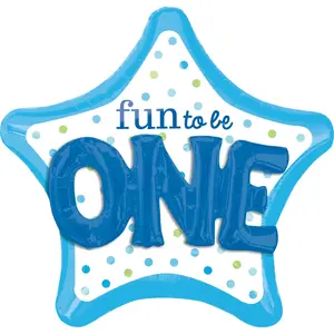 Fun to Be One Boy Foil Deluxe Balloon